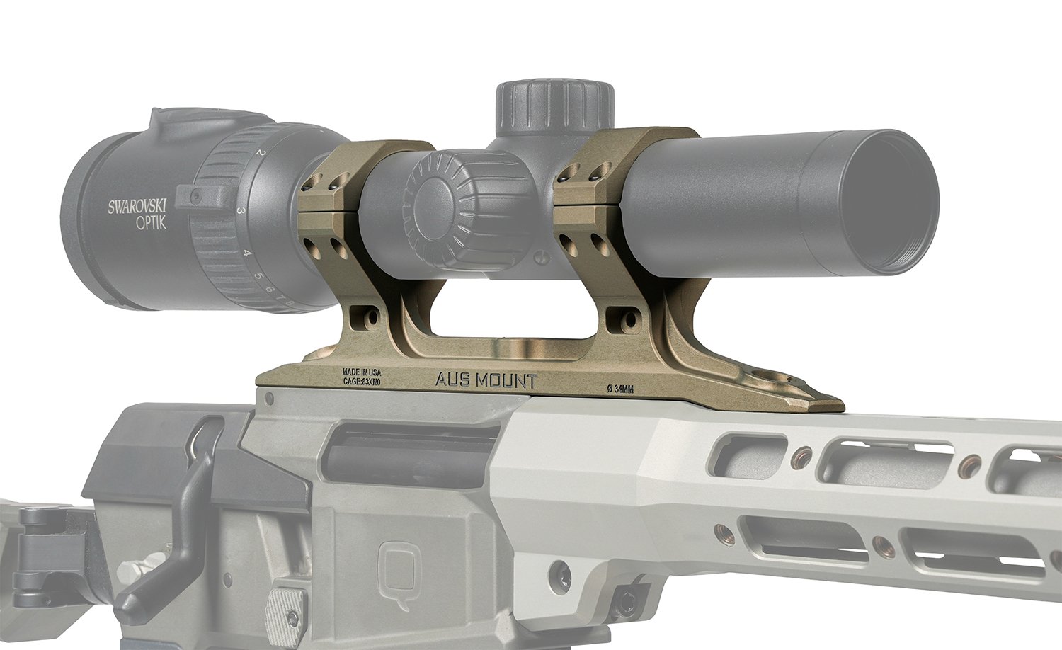 Q 100-264 AUS MOUNT 34MM DIA DIRECT MINI FIX CLEAR