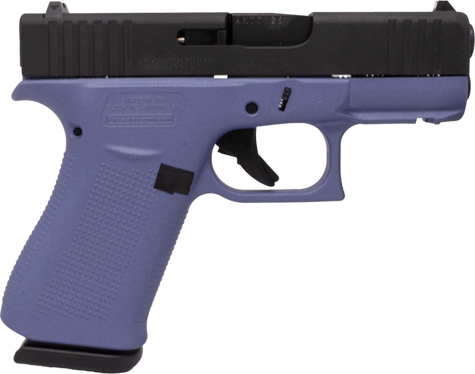 Glock 43X 9mm 3.41" 10-Round Cerakote Crushed Orchid Semi-Auto Pistol