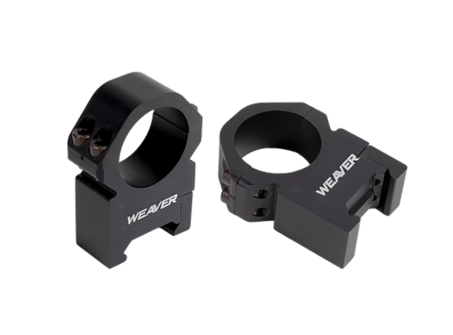 Weaver Precision Rings Matte Black 1 in. X-High