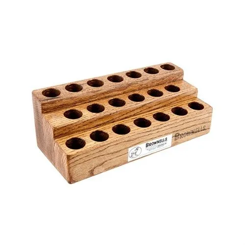 Brownells Oak Screwdriver Bench Block