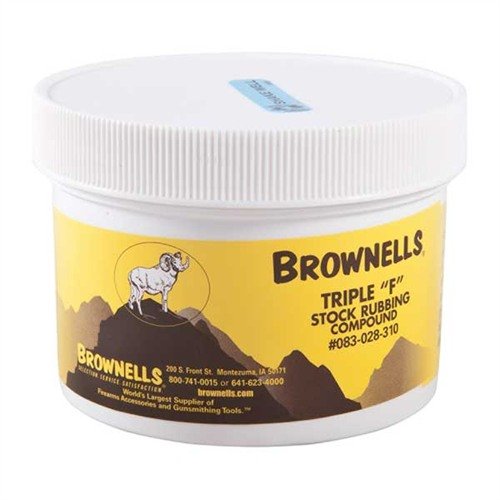 Brownells Triple "F" Stock Rubbing Compound 10oz 050806107021 - Brownells