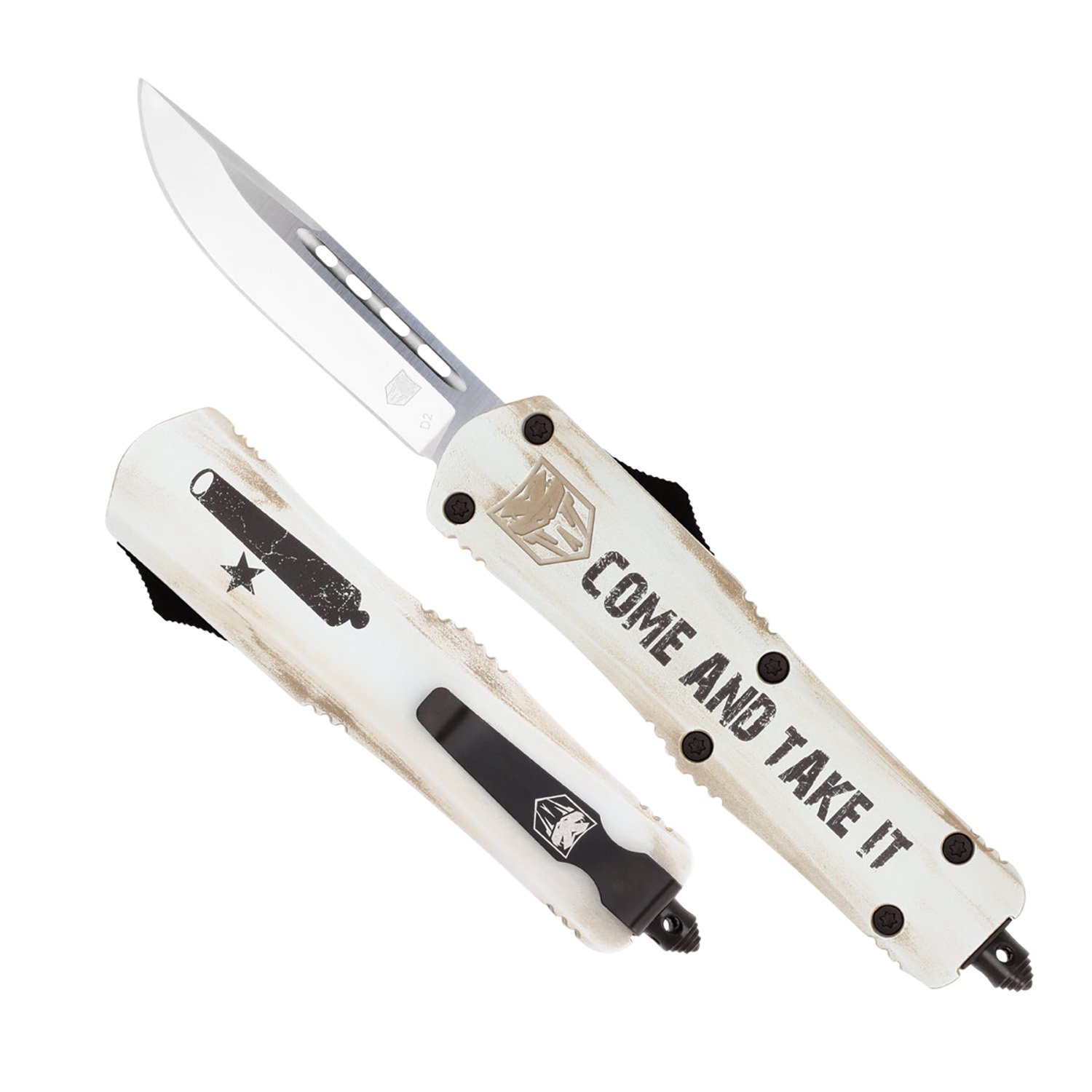 CobraTec MCATIFS-3DNS Come & Take It OTF Knife 3" D2 Steel Blade - CobraTec Knives - DROP POINT