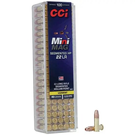 Buy CCI Mini-Mag 22 Long Rifle Segmented Hollow Point 40 Grain 100 Rounds online