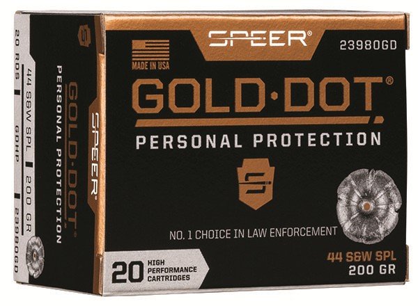 Speer 23980GD 44 S&W Special 200 Grain Hollow Point 20 Rounds Box - Speer - HOLLOW POINT