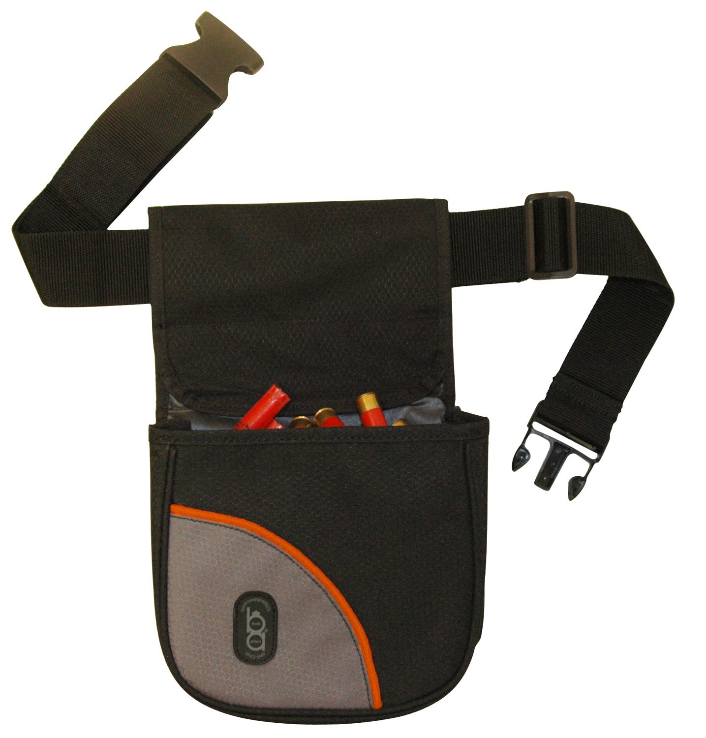 Bob Allen BA430 Club Series Divided Shell Pouch Black Nylon 26-50" Belt - BOBA - BLACK