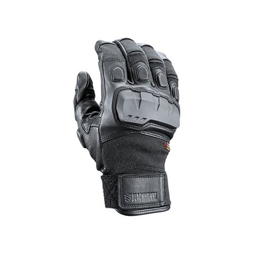 Blackhawk S.O.L.A.G. Stealth Gloves Large Black Hard Knuckle Protection