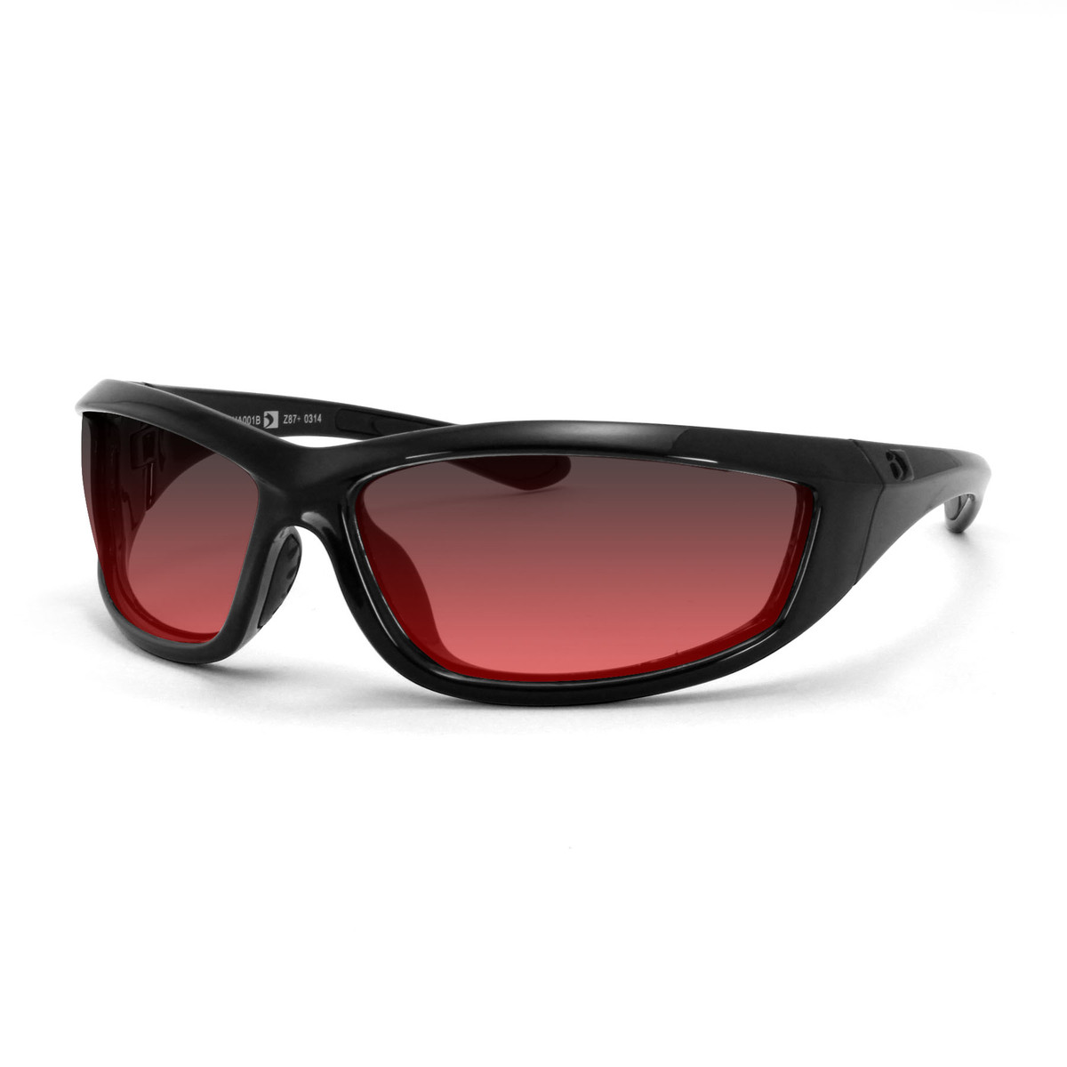 Buy Bobster ECHA001R Charger Sunglasses Gloss Black Frame Rose Lens online