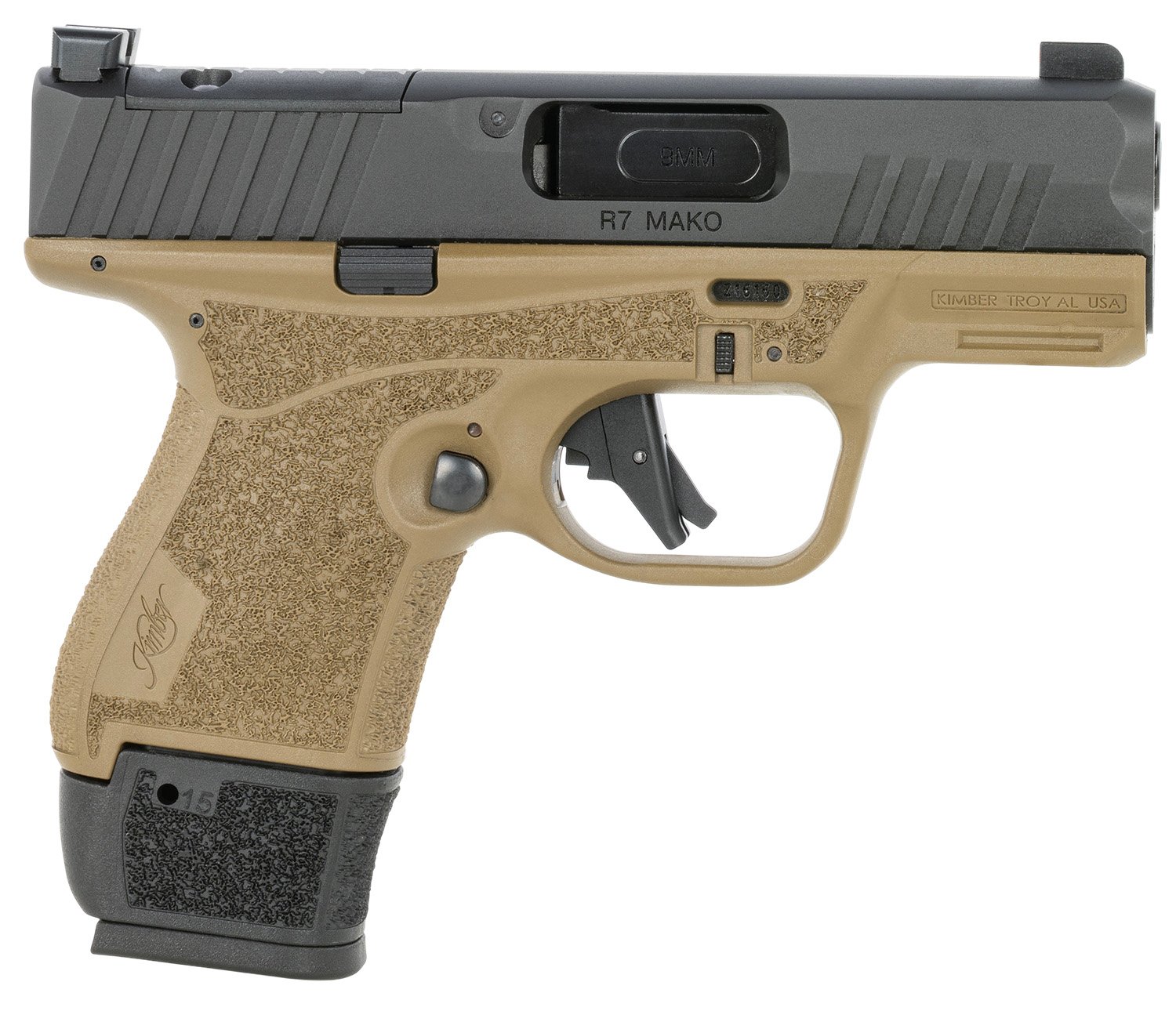 Kimber R7 Mako 9mm 11 15Rd FDE Optics Ready - Kimber Manufacturing, Inc. - 9mm Luger