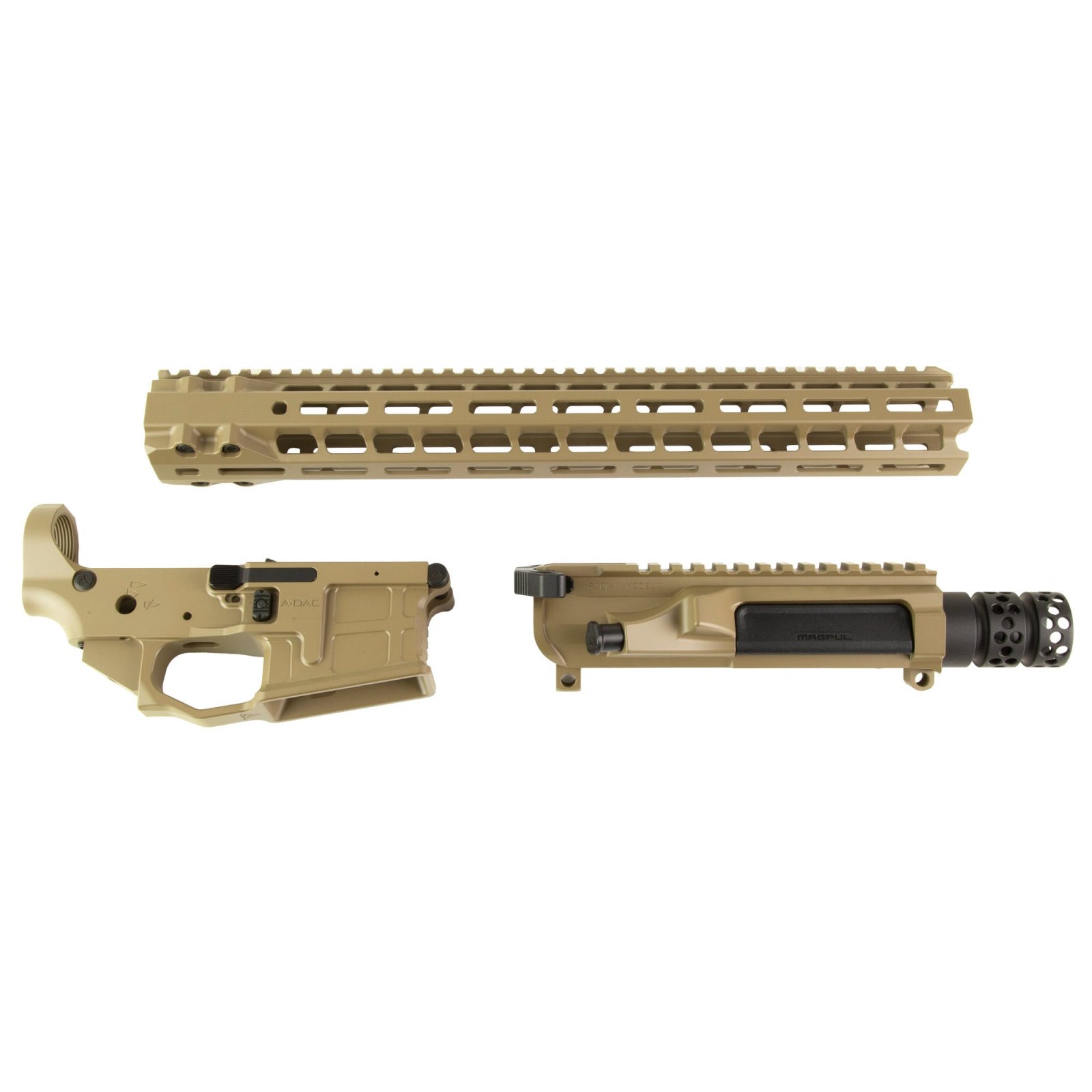 Radian R0620 AR-15 Upper & 15.5" MLOK Handguard, FDE, Raptor-SD Handle