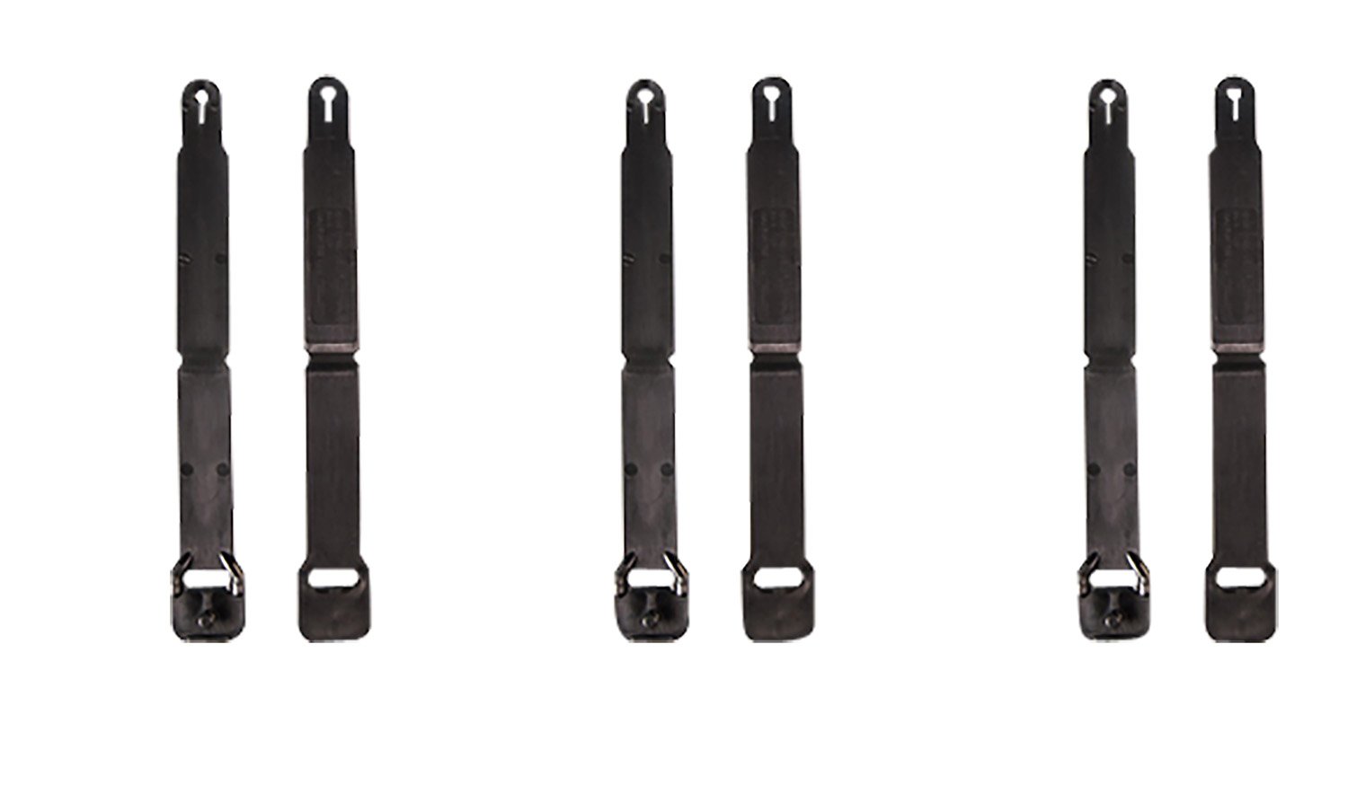High Speed Gear 91SC12BK MOLLE Clips Short Black Injection Molded 12 Pack