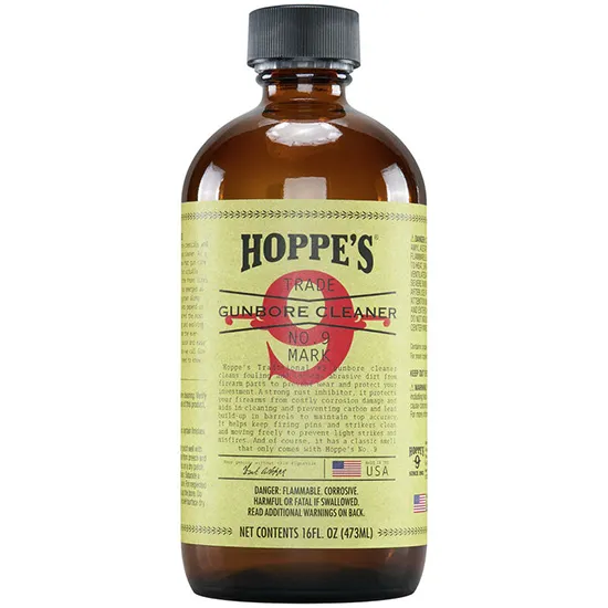 HOP #9 Gun Bore Cleaner 16oz 6pk Glass Bottles - Hoppe's for sale at TheGunDock