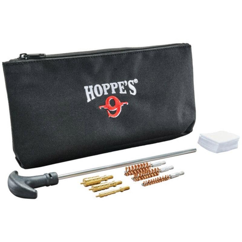 Hoppe's HPKH Pistol Cleaning Kit .22 9mm .40 Aluminum Rod Nylon Pouch