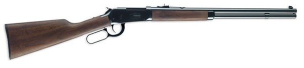 Winchester Model 94 Short Rifle 450 Marlin Caliber 7+1 Capacity 20" Barrel Brushed Polish Blued Metal Finish Satin Black Walnut Fixed Straight Grip Stock Right Hand (Full Size)