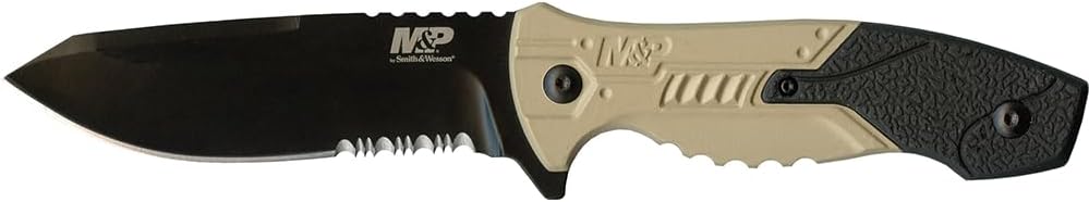 M&P Knives SWC MP CLIP PNT FIXED SERRATED Full Tang Fixed Blade .000