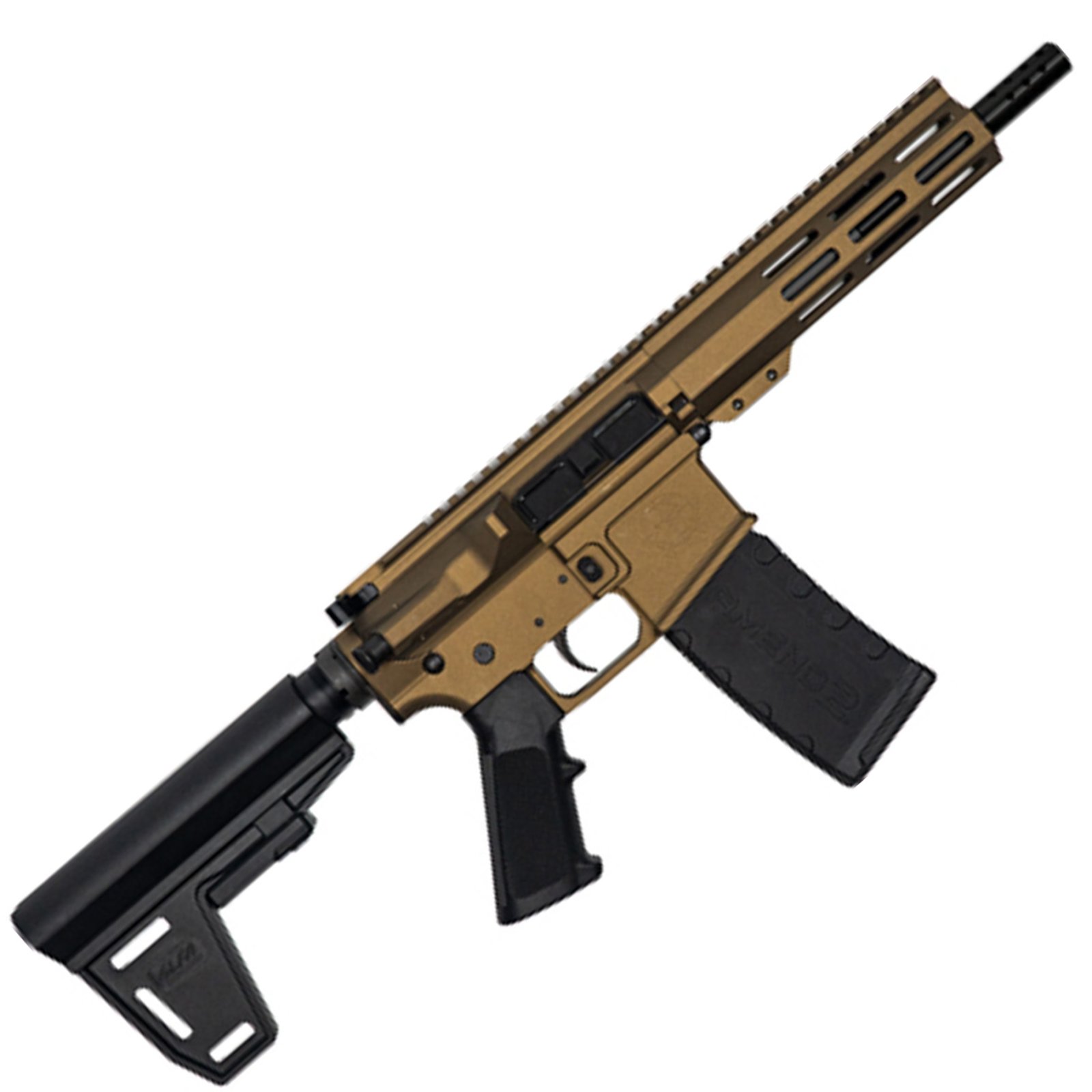 GLFA AR15 Pistol 223 Wylde 7.5 in Bronze Finish 30 Round Capacity - Great Lakes Firearms - .223 Wylde