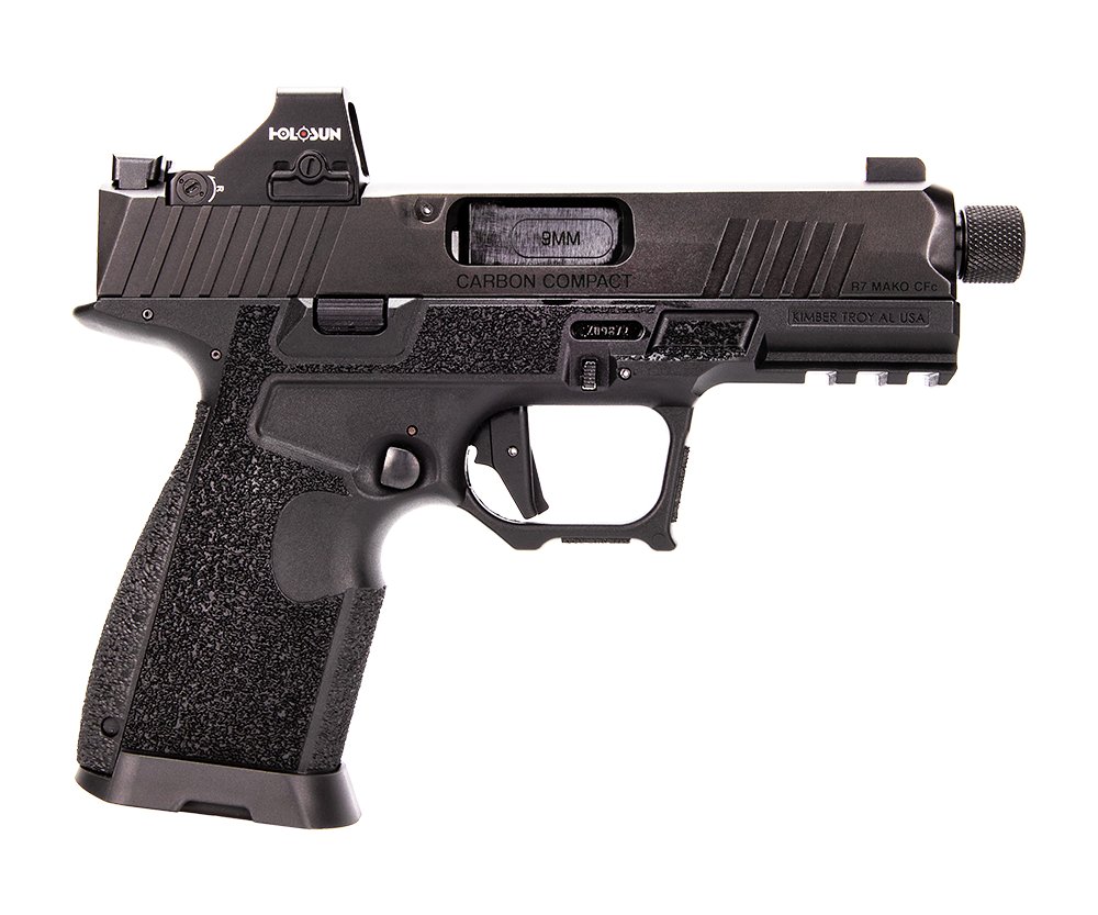 Kimber R7 Mako Carbon 9MM Compact Semi-Auto Pistol: 4.42" Threaded Barrel, Holosun 407K, TruGlo Night Sights, 15Rd