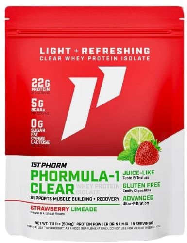 1ST PHORM PHORMULA 1 CLEAR PROTEIN POWDER STRAW