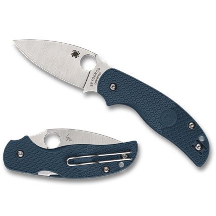 Spyderco C123PCBL Sage 5 Lightweight Cobalt Blue CPM SPY27 Steel - Spyderco