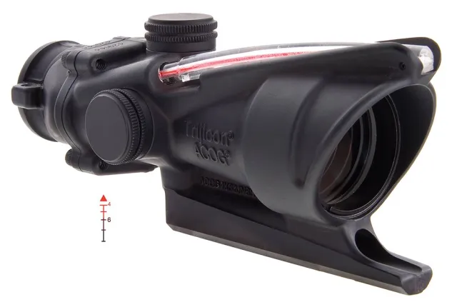 Trijicon ACOG 100213 4x32mm Illuminated Red Black Hardcoat Anodized - Trijicon - 32MM