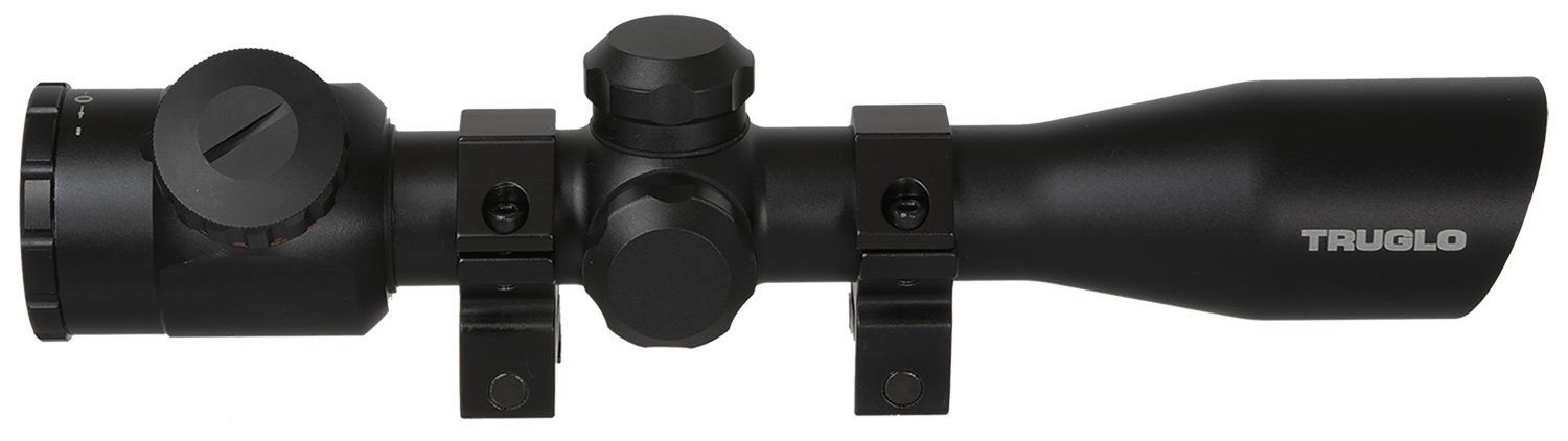 TruGlo 4x32 Xbow Illuminated Reticle Crossbow Scope with Rings (TG8504B3L) - TRU Ball