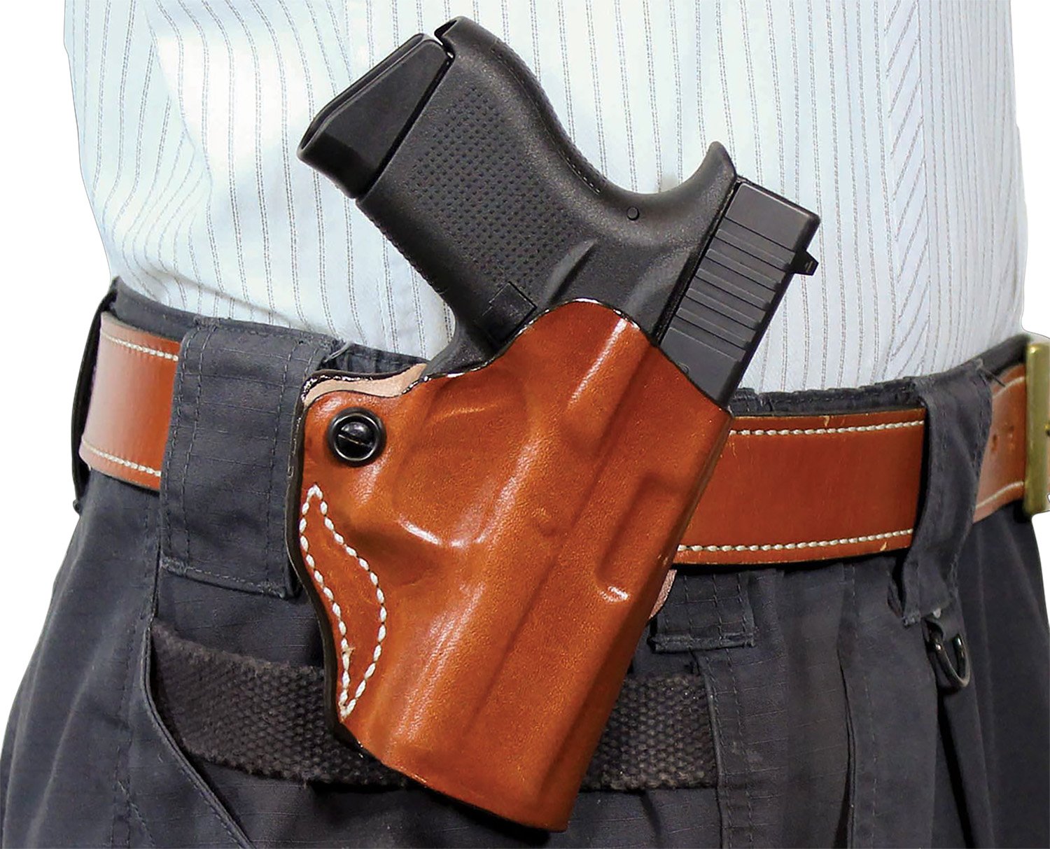 DeSantis 019TA9YZ0 Mini Scabbard Tan OWB Sig P365 w/Red Dot Right Hand