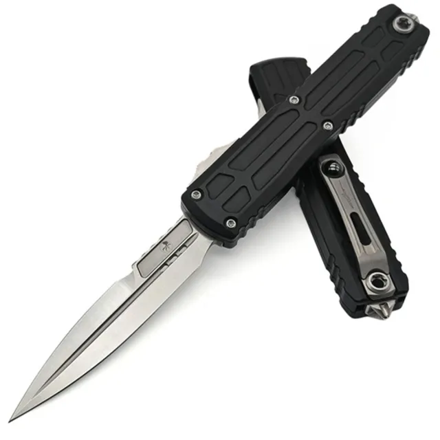 Microtech Ultratech G3 ZBP 3.55 In Bayonet Stonewash Black AL Handle
