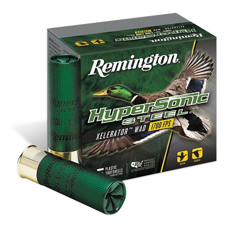 Remington HyperSonic Steel Waterfowl 12 Gauge 3" 1 1/4 oz 2 Shot 25 Per Box/ 10 Cs - Remington Arms Company, LLC