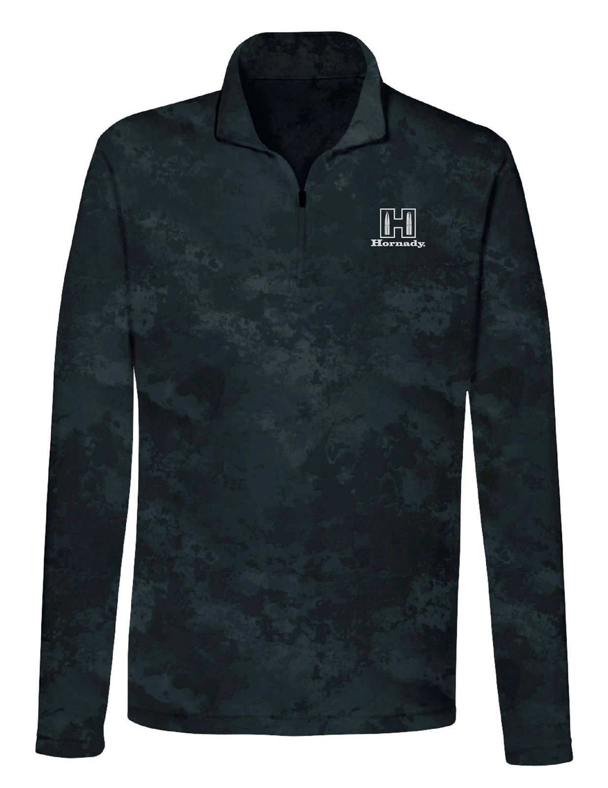 Hornady 99597XXXL 1/4 Zip Black Long Sleeve Pullover 3XL Polyester/Spandex
