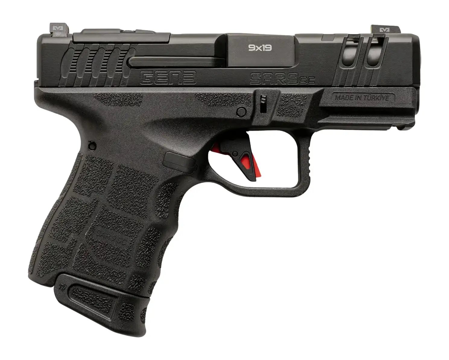 SAR USA SAR9SCG3BL10 SAR9 9MM 10+10 SUBCOMP BLK - SAR