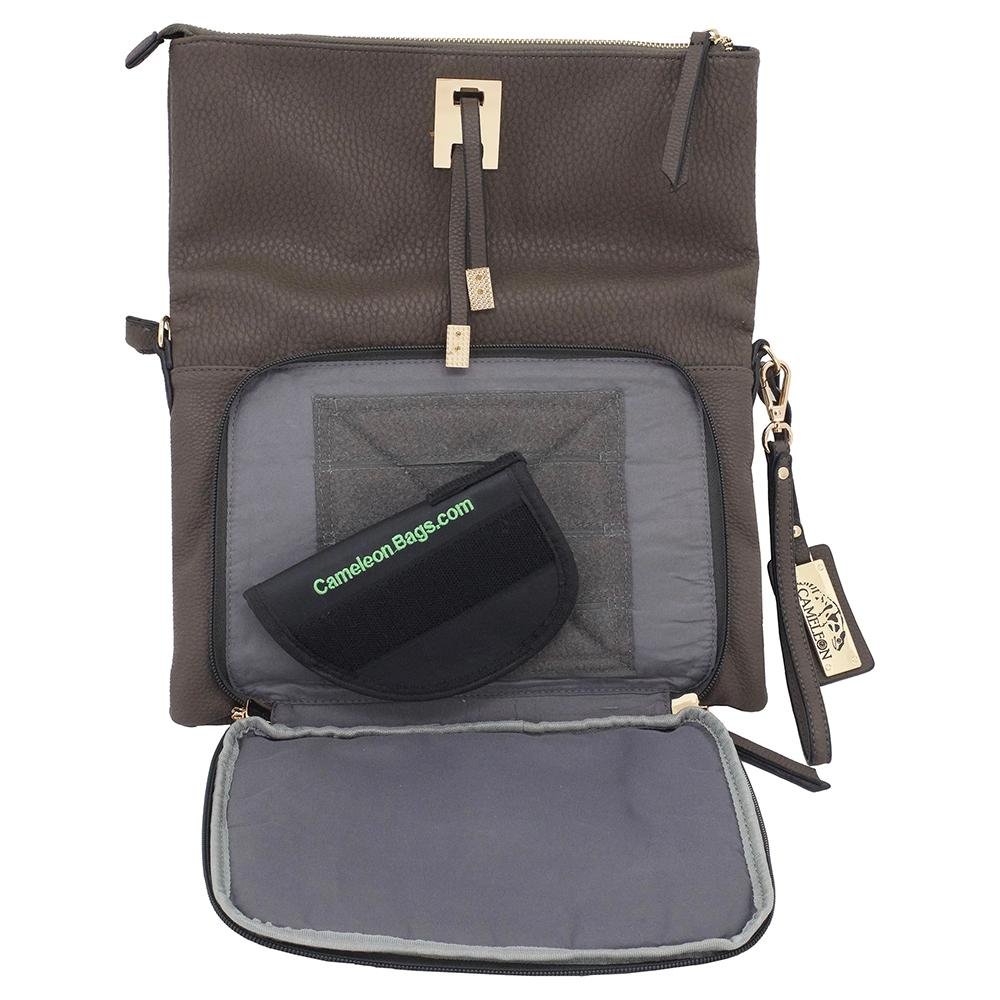 Cameleon Aya 49073 Conceal Carry Purse Clutch/Crossbody Black - Rugged Rare