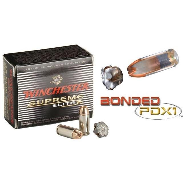 Winchester S40SWPDB1 40 S&W 180 Grain Bonded Jacket Hollow Point 20 Rounds - Winchester - BONDED JACKET HOLLOW POINT