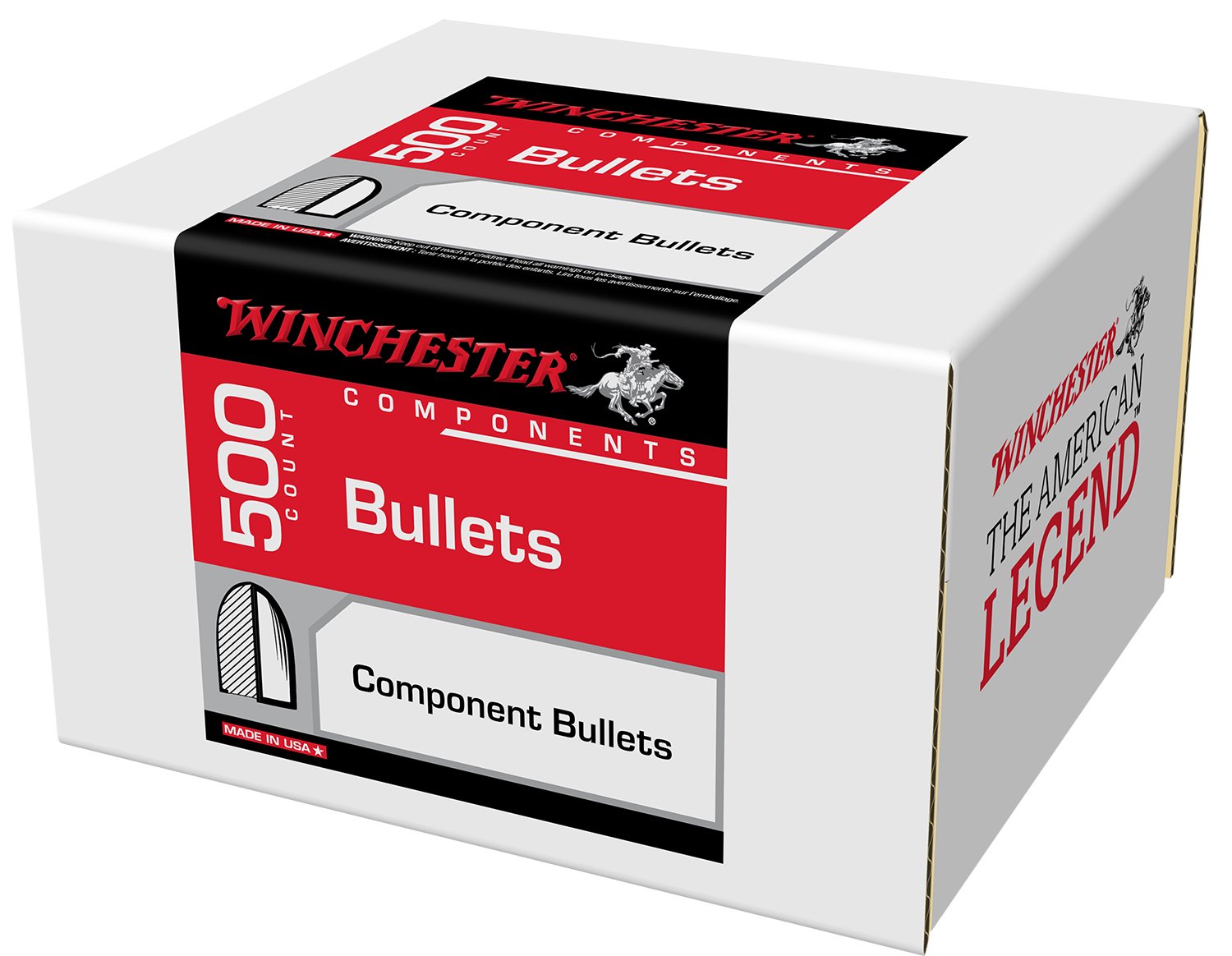 Winchester WB45MC230D .45 Caliber 230 Grain FMJ 500 Bullets - Winchester - .451