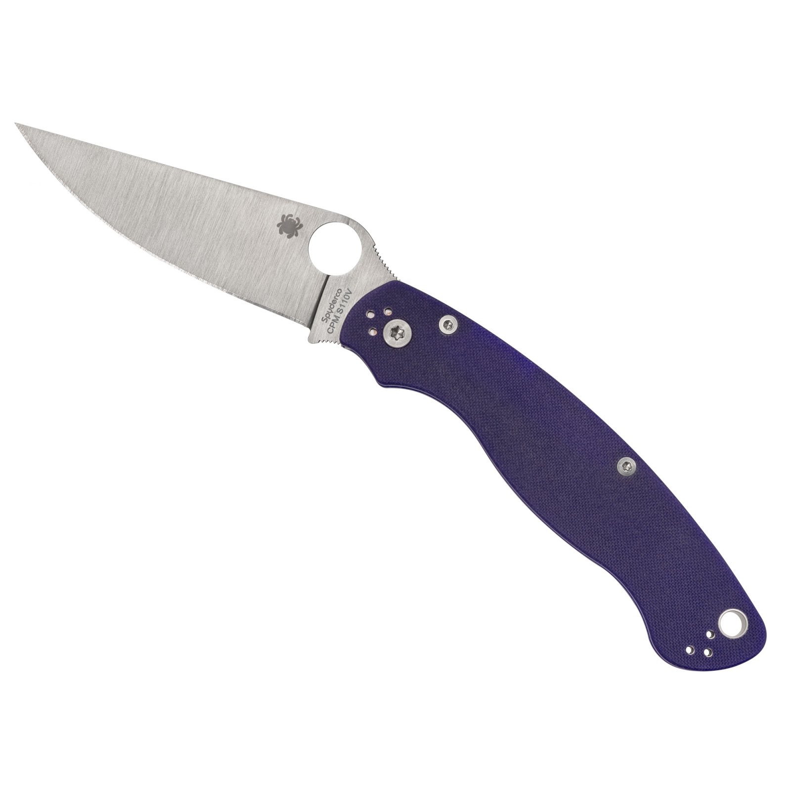 Spyderco C36GPDBL2 Military 2 Dark Blue G-10 CPM S110V Knife - Spyderco