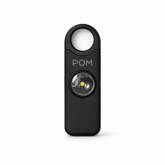 POM Industries PA-BLK Personal Safety Alarm 130dB Black USB-C