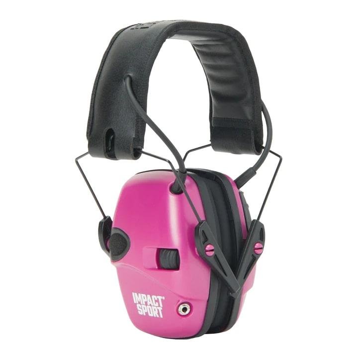 Howard Leight Impact Sport Berry Pink Youth Adult Small Earmuff - Honeywell Safety Products USA