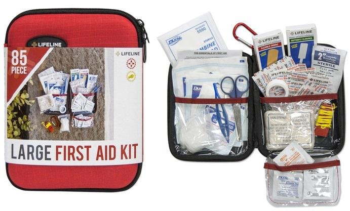 LIFELINE 4408 Large Hard-Shell Foam First Aid Kit 85pc