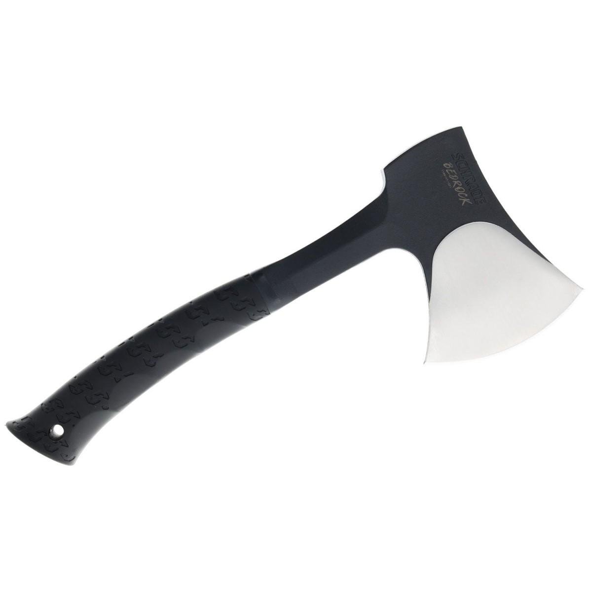 Buy Schrade Bedrock Camp Axe: Rugged 3CR Steel, Non-Slip Rubberized Grip, Ideal for Outdoor Activities online