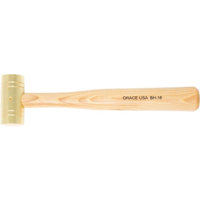 GRACE USA BH-16 16 oz Long Brass Hammer Gunsmith's Tool - GRACE USA
