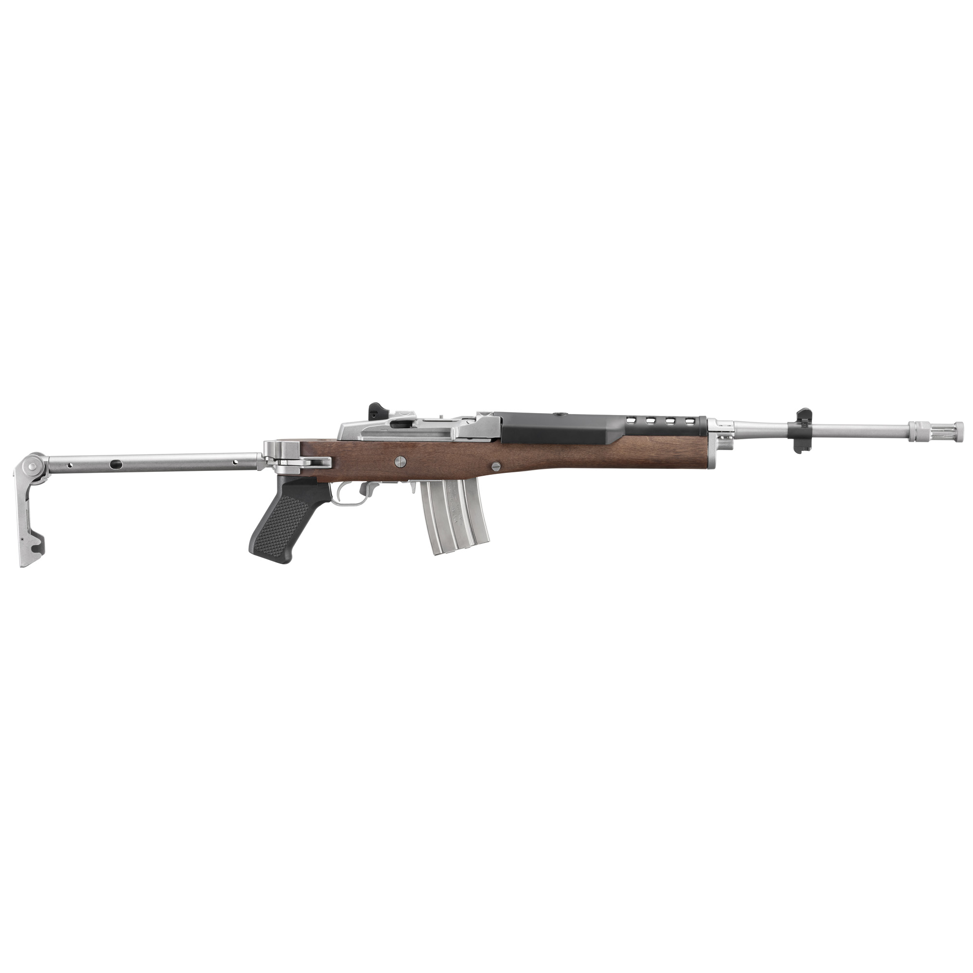 Ruger 05895 Mini-14 Tactical SS Side Fold Walnut 5.56 NATO 18.5"