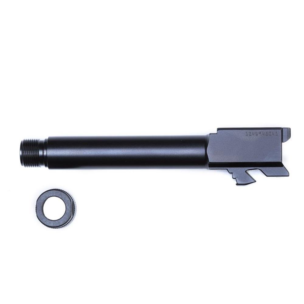 Glock Factory 19/19x/45 Gen5 Handgun Barrel RH 9mm Luger 1/2x28 Threaded Black - Glock - 9mm