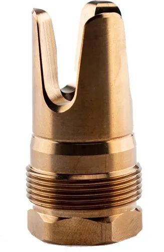 Rearden 10020 Flash Hider, 5/8X24, Square Shoulder, Gold Finish - View 3