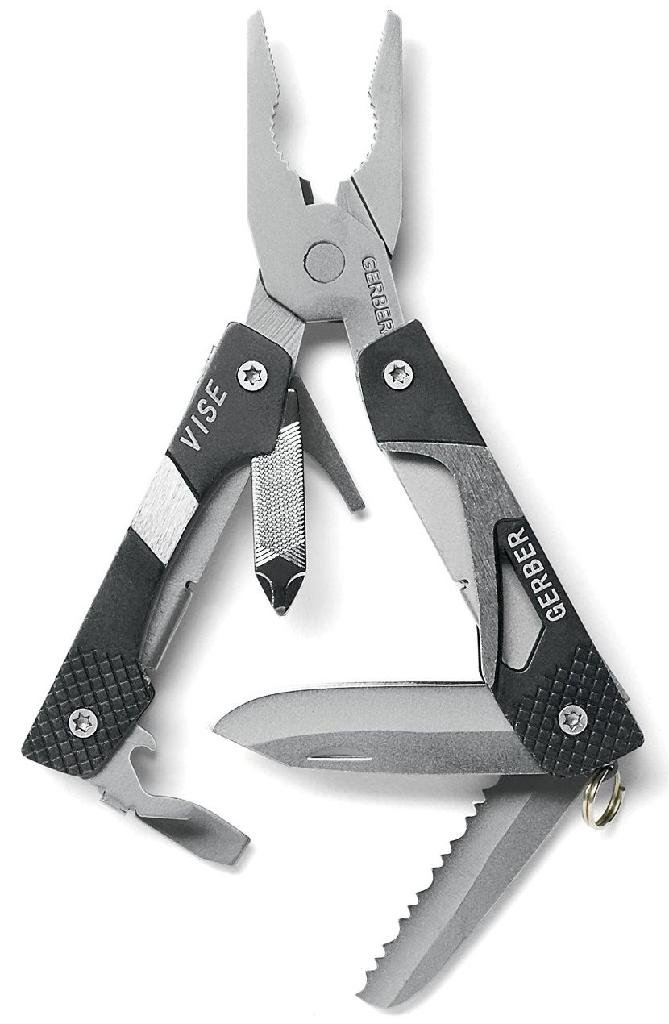 Gerber Vise Pocket Tool - Black, 0.5" Blade, 1.5" Handle, 4" Overall Length