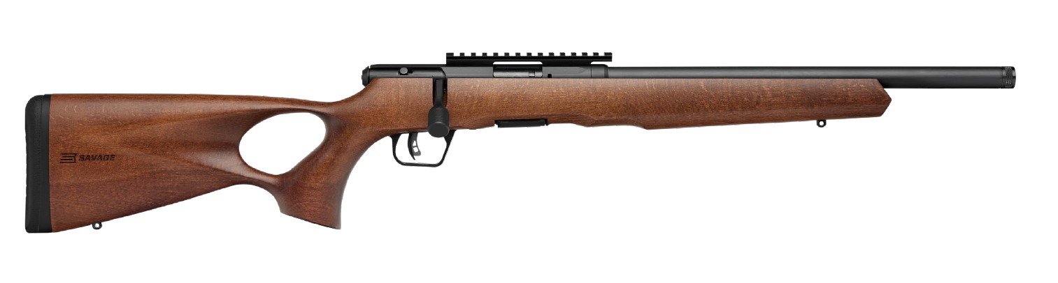 Savage Arms B17 Timber Thumbhole Bolt Action Rifle 17HMR 17" 10 Rds 70817 - Savage Arms - 17 HMR