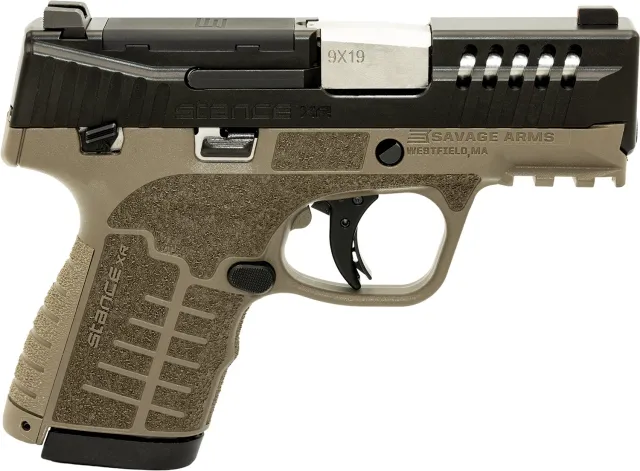 Savage 67055 Stance XR 9MM Pistol 13+1 FDE Ambidextrous 3.2" - Savage Arms - 9mm for sale at TheGunDock