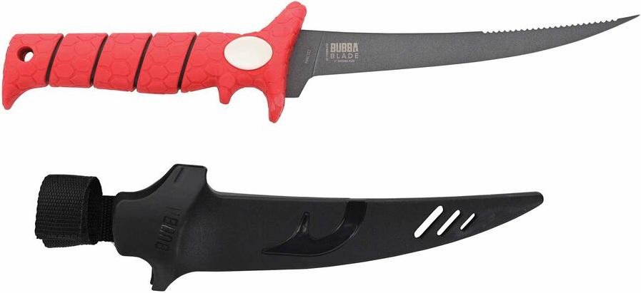 Bubba 661120752349 7" Tapered Flex Back Serrated Knife - Bubba Blade