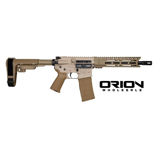 DIAMONDBACK DB15 5.56 PSTL 10" BRL TWO TONE MCMILLAN TAN/FDE 1-30RD PMAG SBA3 BRACE - Diamondback - 5.56 NATO