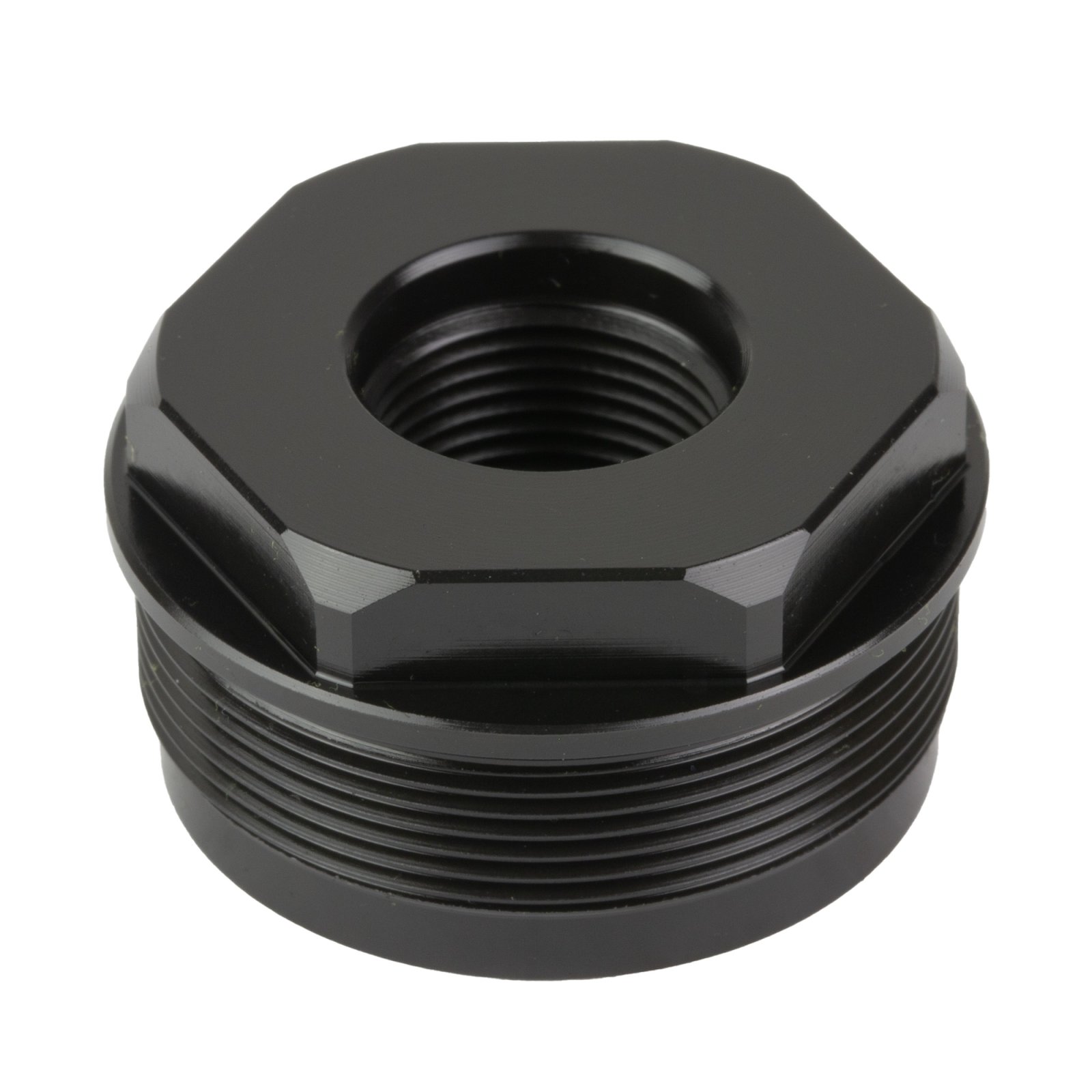 OSS RAD 1984 Direct Thread Adapter, 1/2-28, 17-4 Stainless Steel, Black Nitride Finish, Interchangeable RAD 9/45, HUXWRX Fixed Mount