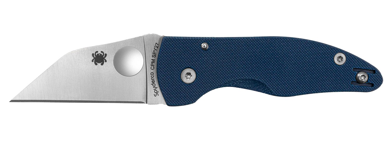 Spyderco MicroJimbo Folding Knife 2.45 in Wharncliffe Blade Satin Finish - Spyderco - WHARNCLIFFE