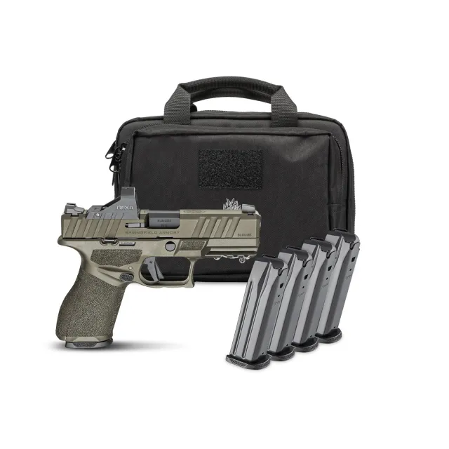 Springfield Armory USA Echelon 9mm Luger 15+1 4.000 Green Ultra High Impact Polymer - Springfield Armory - 9mm for sale at TheGunDock