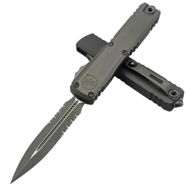 Microtech Ultratech G3 ZBP 3.55 In D/E APOC Part Serrated